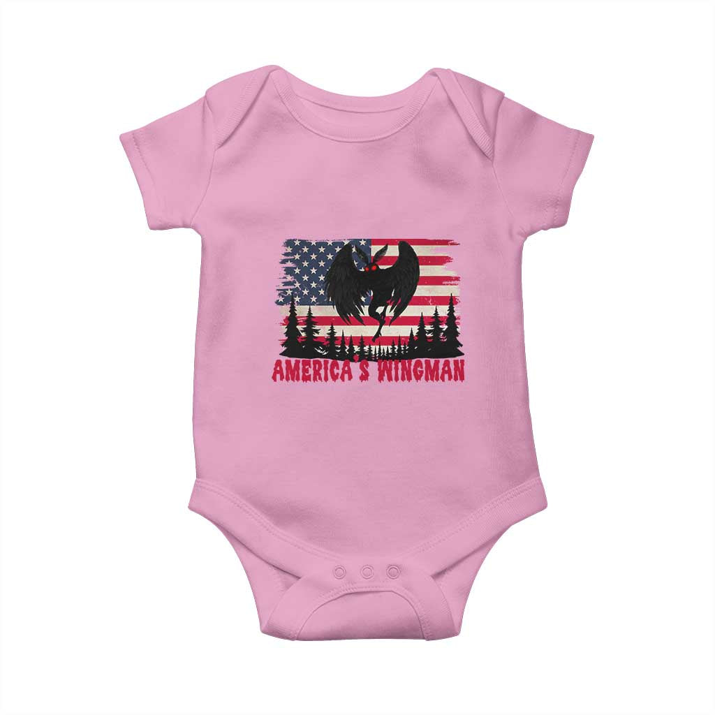 Mothman Americas Wingman Baby Onesie Funny Patriotic Cryptid