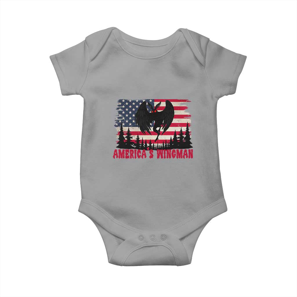 Mothman Americas Wingman Baby Onesie Funny Patriotic Cryptid