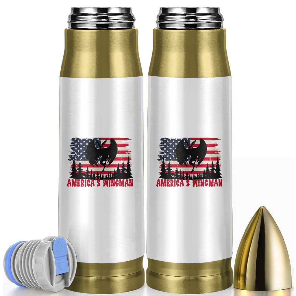Mothman Americas Wingman Bullet Tumbler Funny Patriotic Cryptid