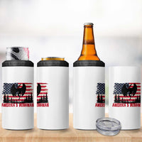 Mothman Americas Wingman 4 in 1 Can Cooler Tumbler Funny Patriotic Cryptid