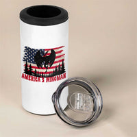 Mothman Americas Wingman 4 in 1 Can Cooler Tumbler Funny Patriotic Cryptid