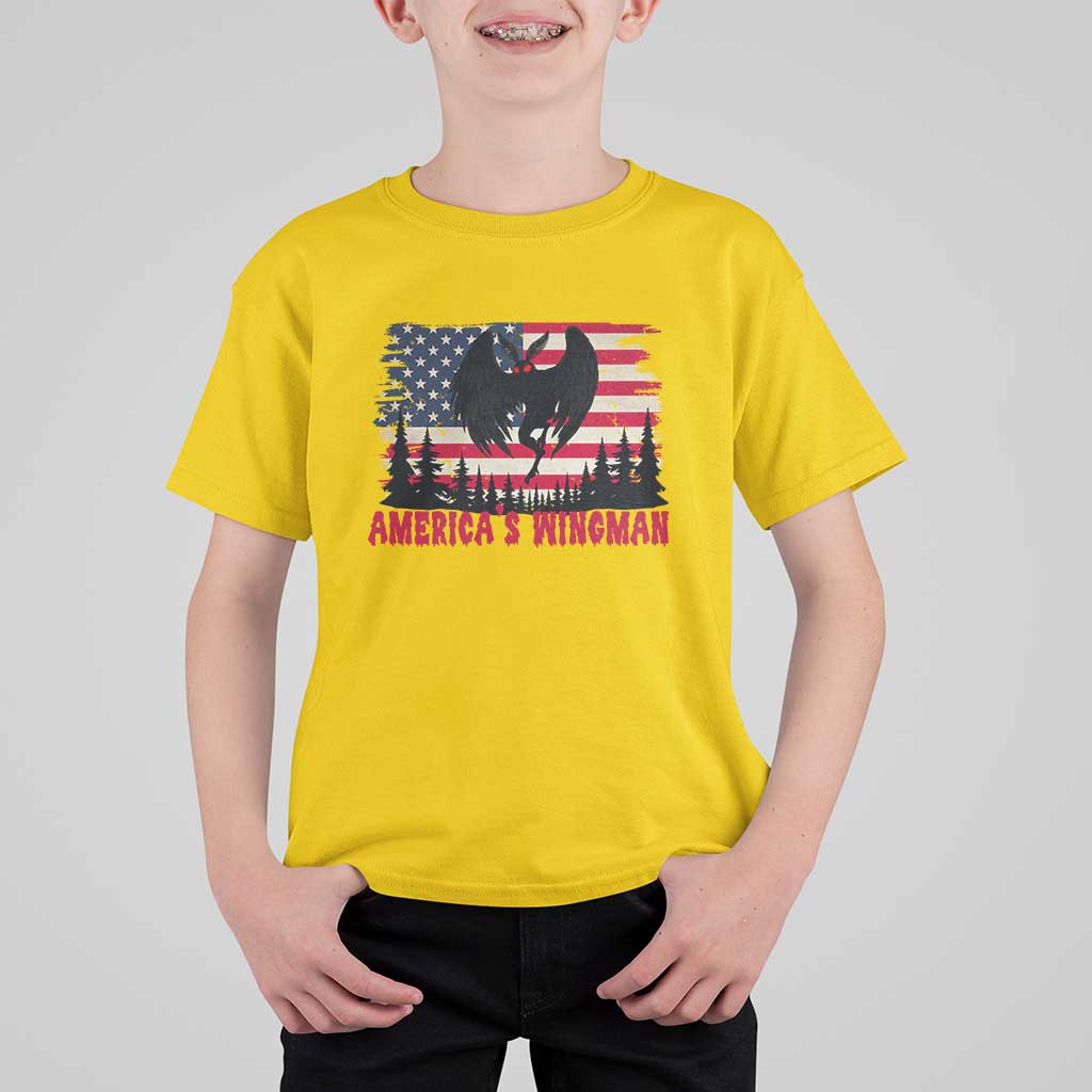 Mothman Americas Wingman T Shirt For Kid Funny Patriotic Cryptid