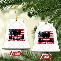 Mothman Americas Wingman Ceramic Ornament Funny Patriotic Cryptid