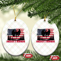 Mothman Americas Wingman Ceramic Ornament Funny Patriotic Cryptid