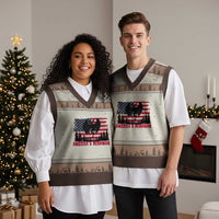 Mothman Americas Wingman V-Neck Knit Sweater Vest Funny Patriotic Cryptid