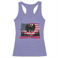 Mothman Americas Wingman Racerback Tank Top Funny Patriotic Cryptid
