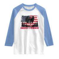 Mothman Americas Wingman Raglan Shirt Funny Patriotic Cryptid