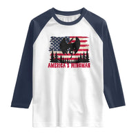 Mothman Americas Wingman Raglan Shirt Funny Patriotic Cryptid
