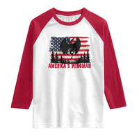 Mothman Americas Wingman Raglan Shirt Funny Patriotic Cryptid