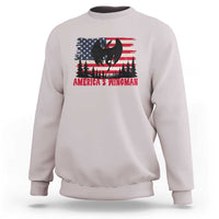 Mothman Americas Wingman Sweatshirt Funny Patriotic Cryptid