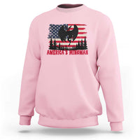 Mothman Americas Wingman Sweatshirt Funny Patriotic Cryptid