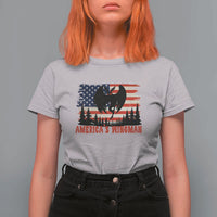 Mothman Americas Wingman T Shirt For Women Funny Patriotic Cryptid