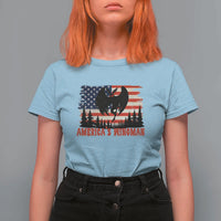 Mothman Americas Wingman T Shirt For Women Funny Patriotic Cryptid
