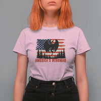 Mothman Americas Wingman T Shirt For Women Funny Patriotic Cryptid
