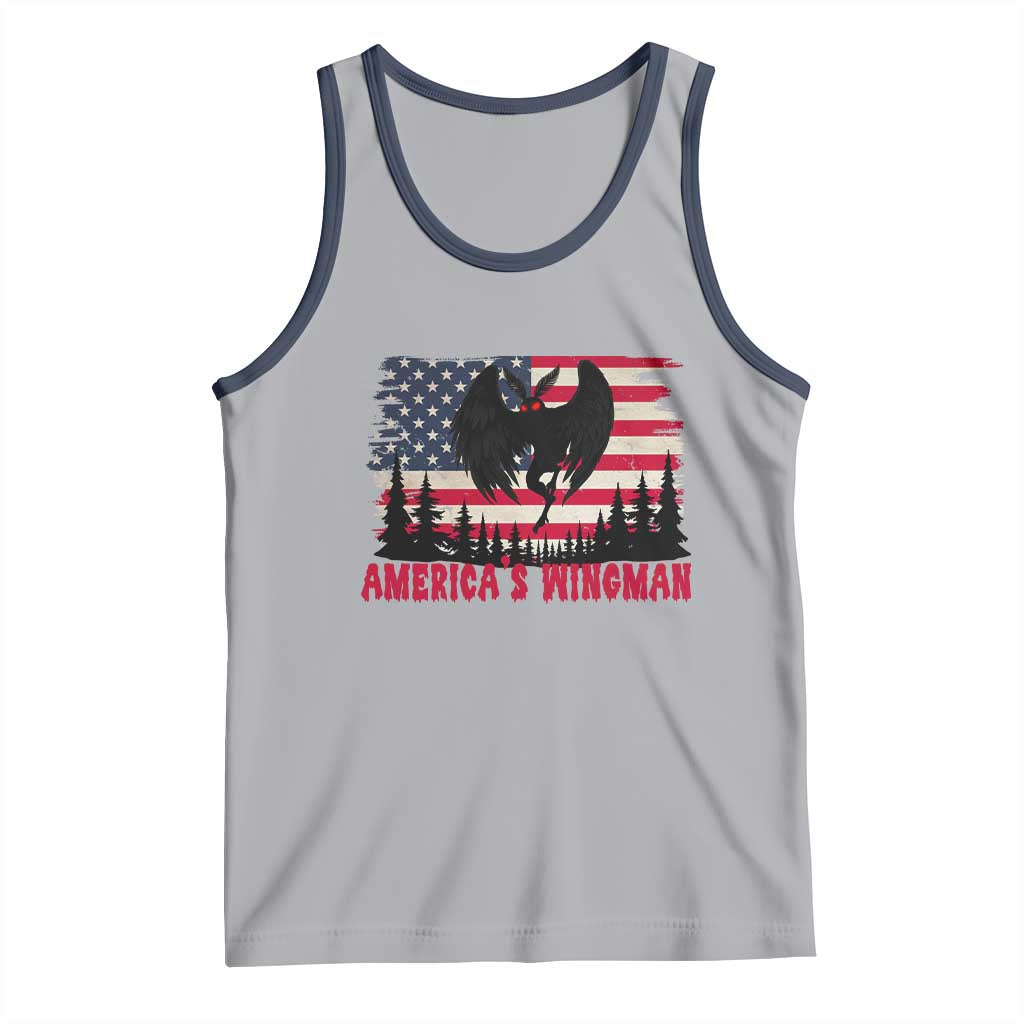 Mothman Americas Wingman Tank Top Funny Patriotic Cryptid
