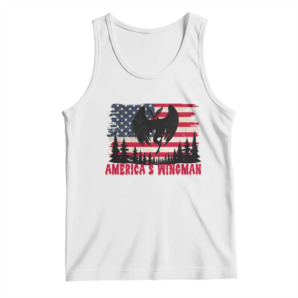 Mothman Americas Wingman Tank Top Funny Patriotic Cryptid