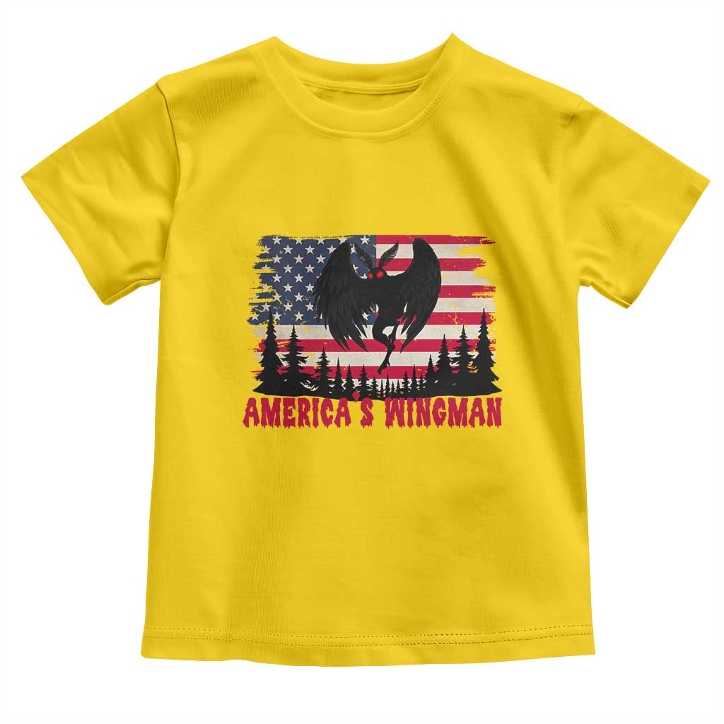 Mothman Americas Wingman Toddler T Shirt Funny Patriotic Cryptid
