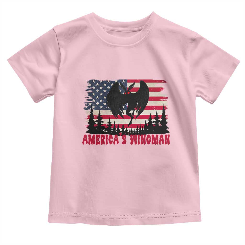 Mothman Americas Wingman Toddler T Shirt Funny Patriotic Cryptid