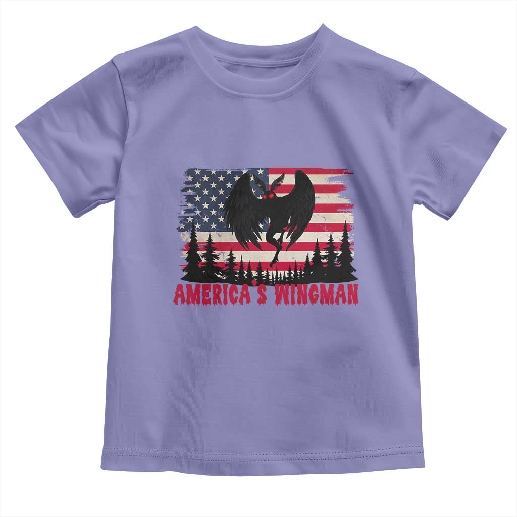 Mothman Americas Wingman Toddler T Shirt Funny Patriotic Cryptid