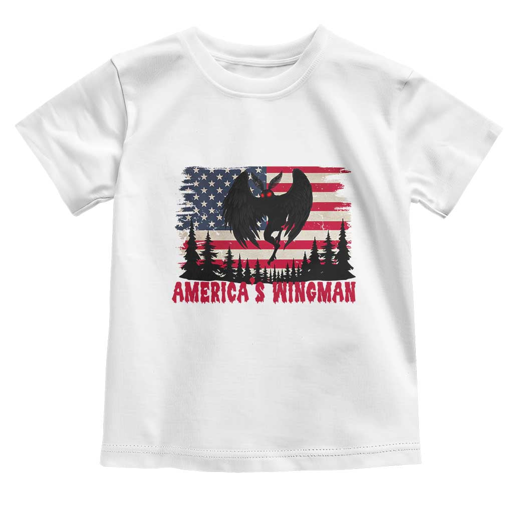Mothman Americas Wingman Toddler T Shirt Funny Patriotic Cryptid