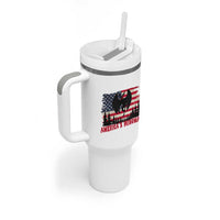 Mothman Americas Wingman Tumbler With Handle Funny Patriotic Cryptid