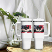 Mothman Americas Wingman Tumbler With Handle Funny Patriotic Cryptid