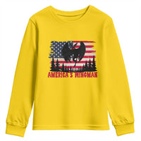 Mothman Americas Wingman Youth Sweatshirt Funny Patriotic Cryptid