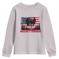Mothman Americas Wingman Youth Sweatshirt Funny Patriotic Cryptid