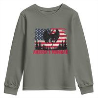Mothman Americas Wingman Youth Sweatshirt Funny Patriotic Cryptid