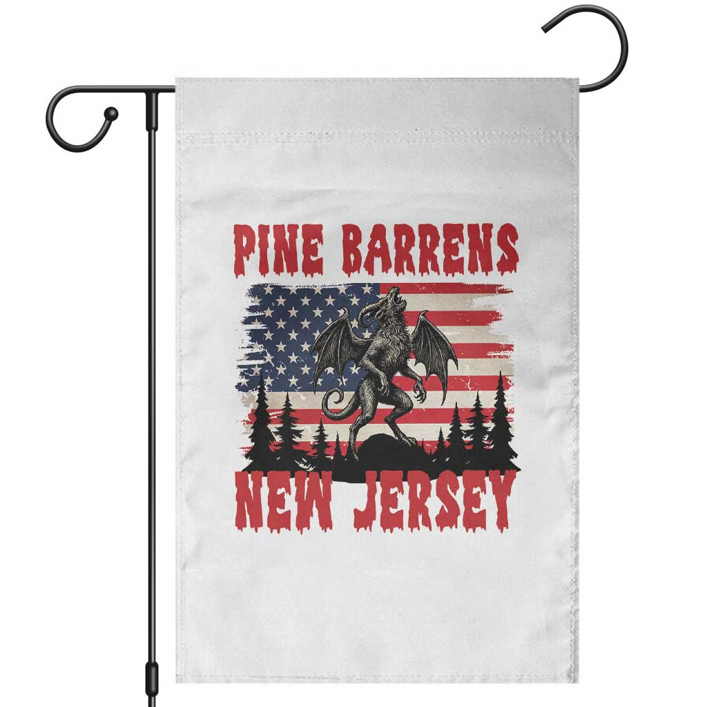 Patriotic Jersey Devil Garden Flag Pine Barrens New Jersey Cryptid
