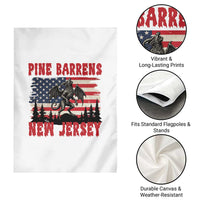 Patriotic Jersey Devil Garden Flag Pine Barrens New Jersey Cryptid