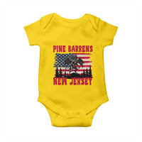 Patriotic Jersey Devil Baby Onesie Pine Barrens New Jersey Cryptid