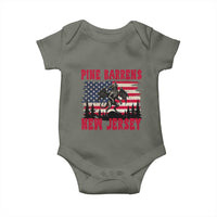 Patriotic Jersey Devil Baby Onesie Pine Barrens New Jersey Cryptid