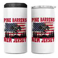 Patriotic Jersey Devil 4 in 1 Can Cooler Tumbler Pine Barrens New Jersey Cryptid