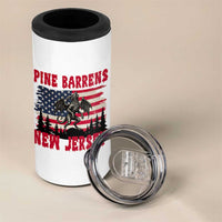Patriotic Jersey Devil 4 in 1 Can Cooler Tumbler Pine Barrens New Jersey Cryptid