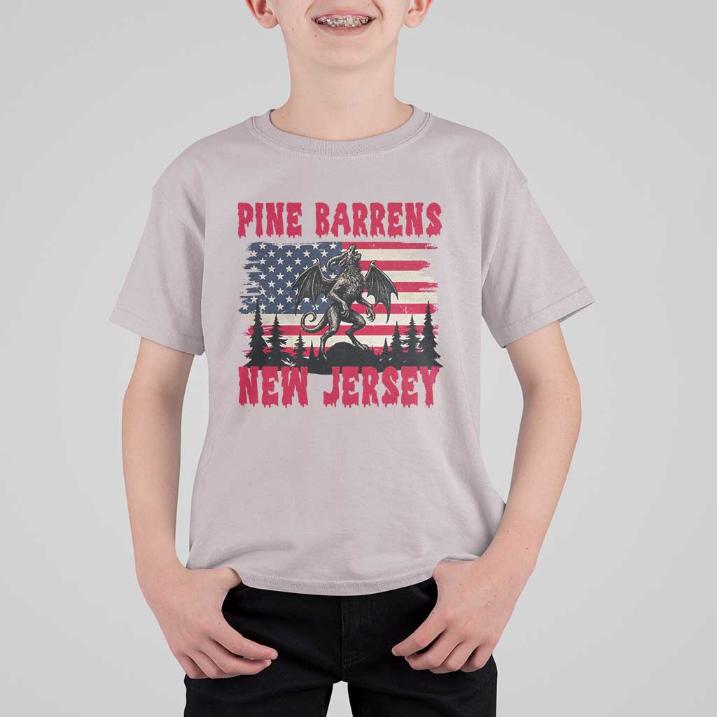 Patriotic Jersey Devil T Shirt For Kid Pine Barrens New Jersey Cryptid