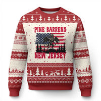 Patriotic Jersey Devil Ugly Christmas Sweater Pine Barrens New Jersey Cryptid