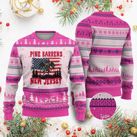 Patriotic Jersey Devil Ugly Christmas Sweater Pine Barrens New Jersey Cryptid