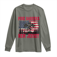 Patriotic Jersey Devil Long Sleeve Shirt Pine Barrens New Jersey Cryptid