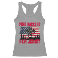 Patriotic Jersey Devil Racerback Tank Top Pine Barrens New Jersey Cryptid
