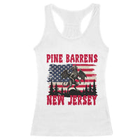 Patriotic Jersey Devil Racerback Tank Top Pine Barrens New Jersey Cryptid