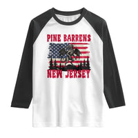 Patriotic Jersey Devil Raglan Shirt Pine Barrens New Jersey Cryptid