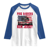 Patriotic Jersey Devil Raglan Shirt Pine Barrens New Jersey Cryptid
