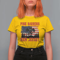 Patriotic Jersey Devil T Shirt For Women Pine Barrens New Jersey Cryptid