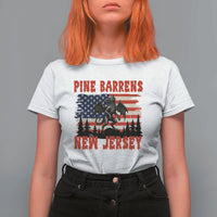 Patriotic Jersey Devil T Shirt For Women Pine Barrens New Jersey Cryptid