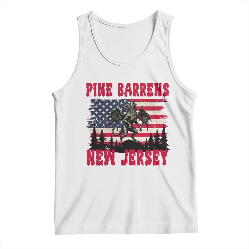 Patriotic Jersey Devil Tank Top Pine Barrens New Jersey Cryptid