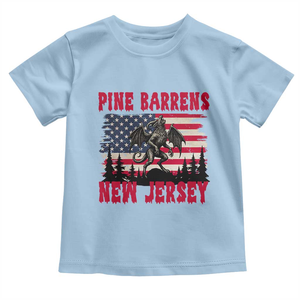 Patriotic Jersey Devil Toddler T Shirt Pine Barrens New Jersey Cryptid