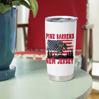 Patriotic Jersey Devil Tumbler Cup Pine Barrens New Jersey Cryptid