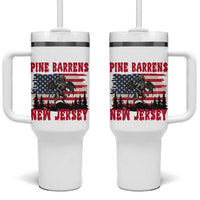 Patriotic Jersey Devil Tumbler With Handle Pine Barrens New Jersey Cryptid