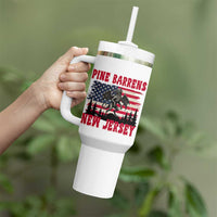 Patriotic Jersey Devil Tumbler With Handle Pine Barrens New Jersey Cryptid